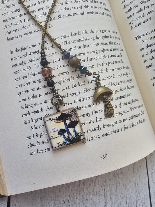 Mushroom Bookmark, Mycophile Gift, Reader Gift, Fungus Bookmark