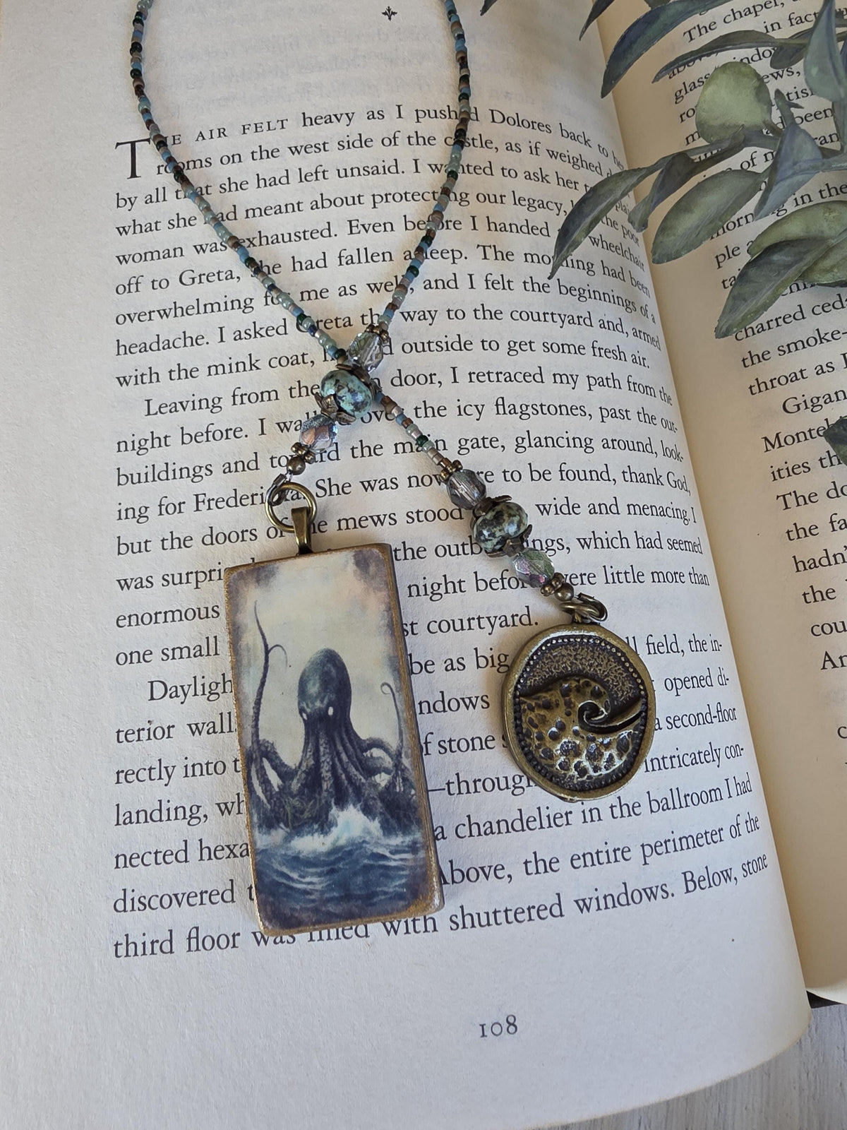 Octopus Bookmark, Unique Kraken Theme Book Lover Gift, Sea Monster