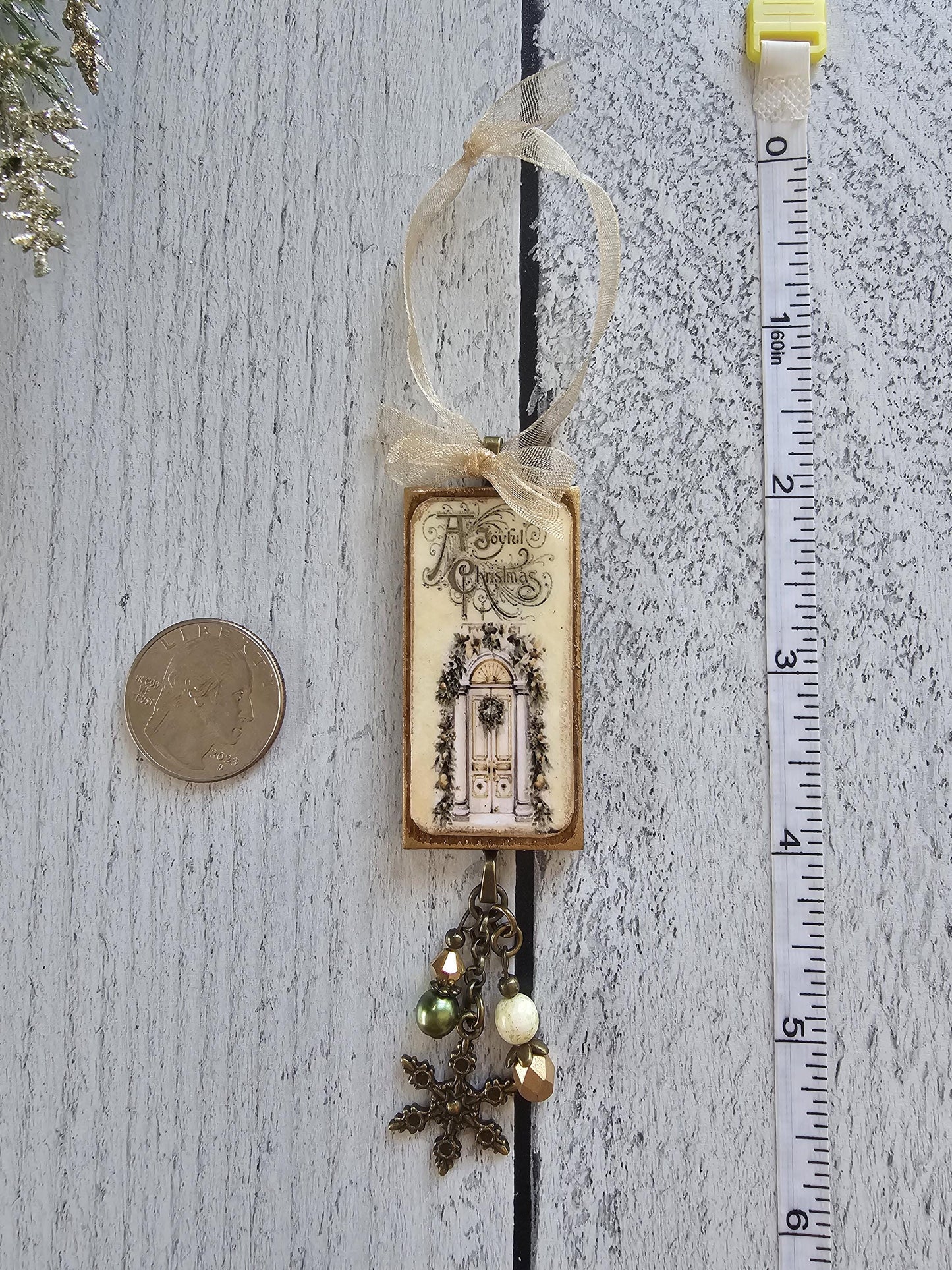 Handmade Christmas Ornaments With Holiday Scenes, Choose 1 or All 3