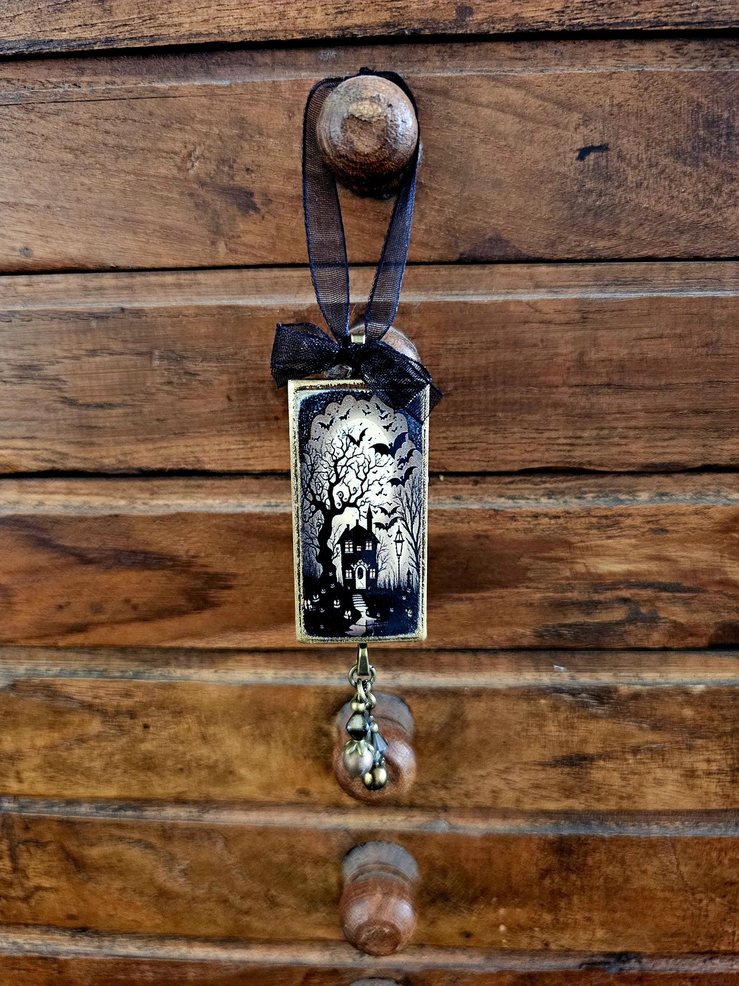 Haunted House Ornament, Halloween Themed Decor