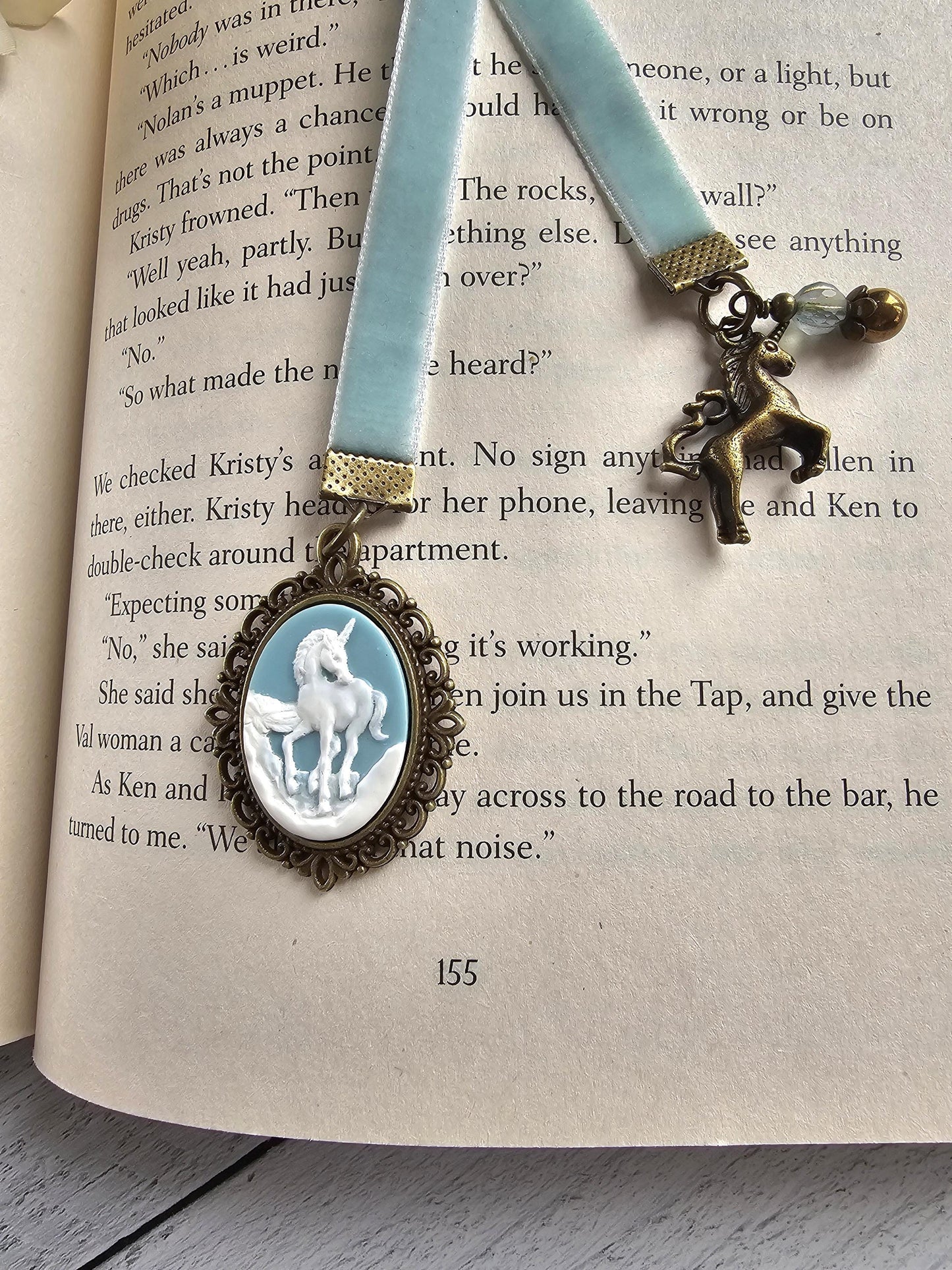 Whimsical Unicorn Bookmark, Reader Gift