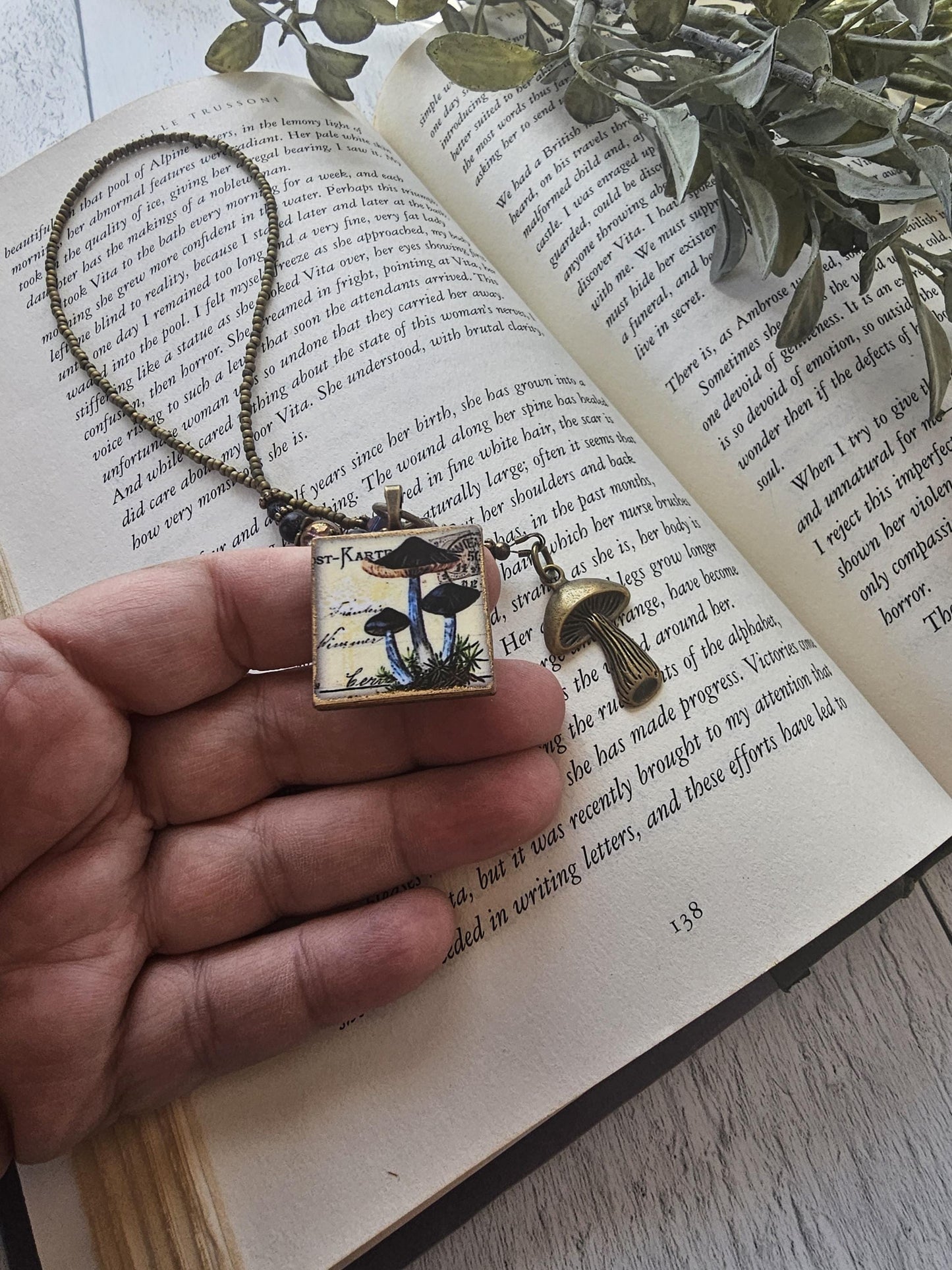Mushroom Bookmark, Mycophile Gift, Reader Gift, Fungus Bookmark