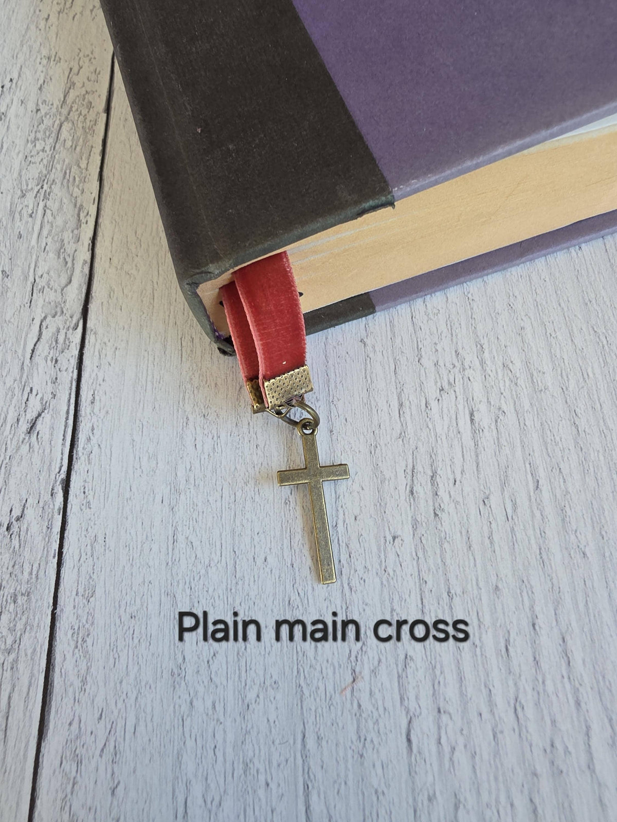 Multi-strand Bookmark for Bible, Customize Your Personal Study Aid With Cross Charms, Color, Number and Length of Ribbons