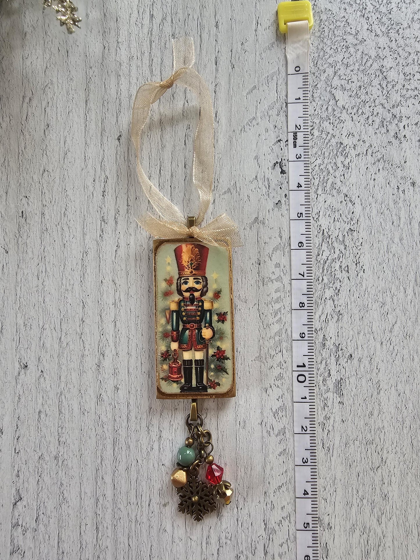 Handmade Christmas Ornaments With Holiday Nutcrackers, Choose 1 or All 3