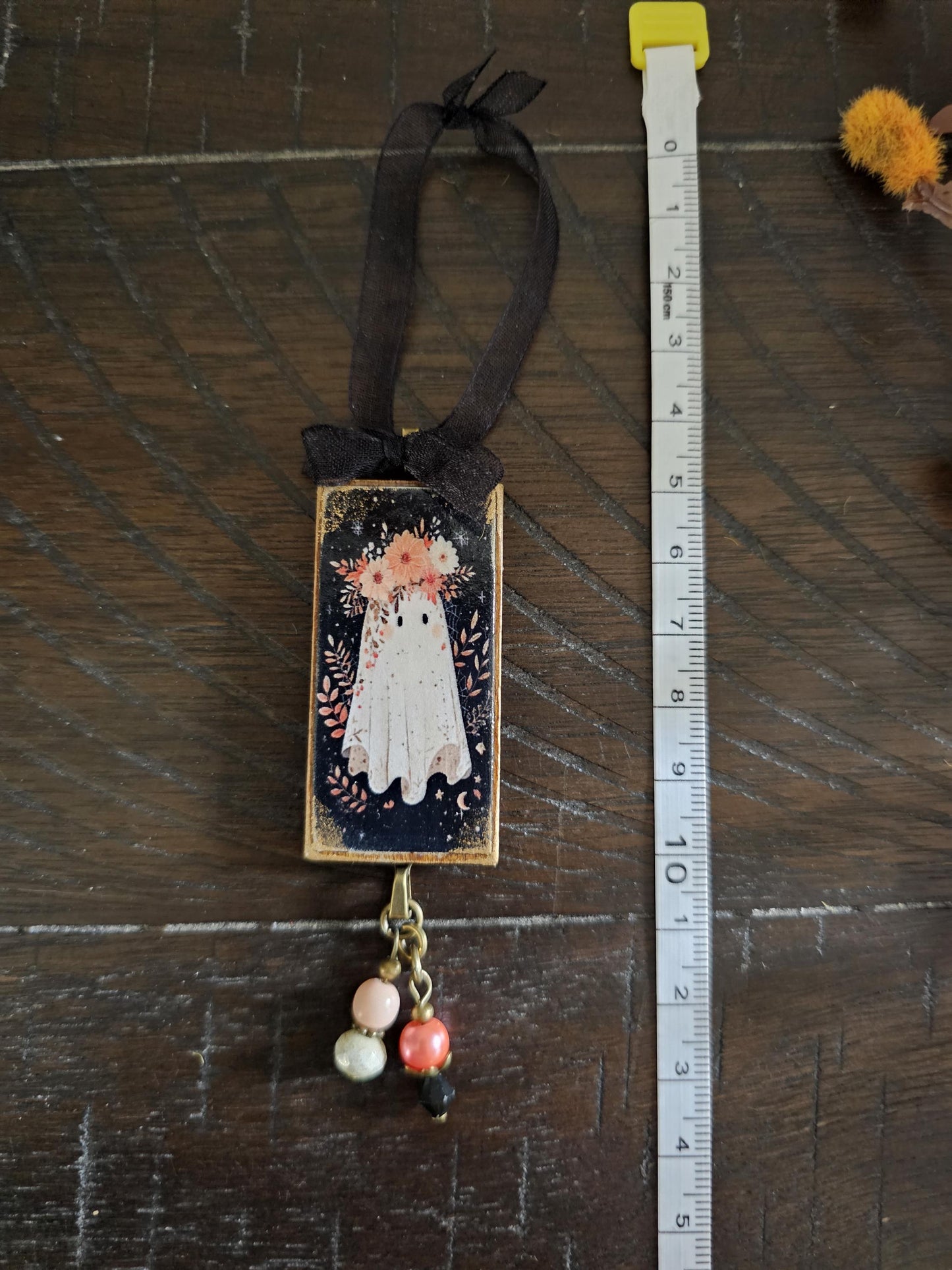 Whimsical Ghost  Ornament, Halloween Fall Decor