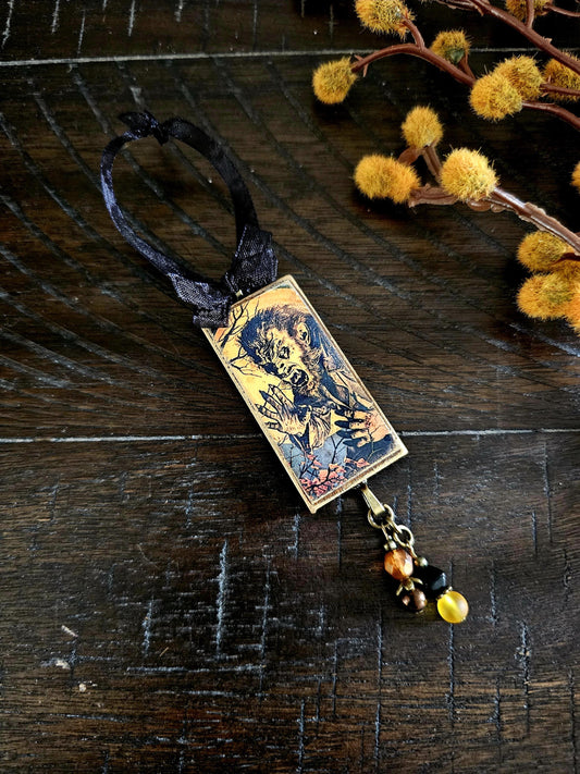 Werewolf Halloween Ornament, Horror Decor