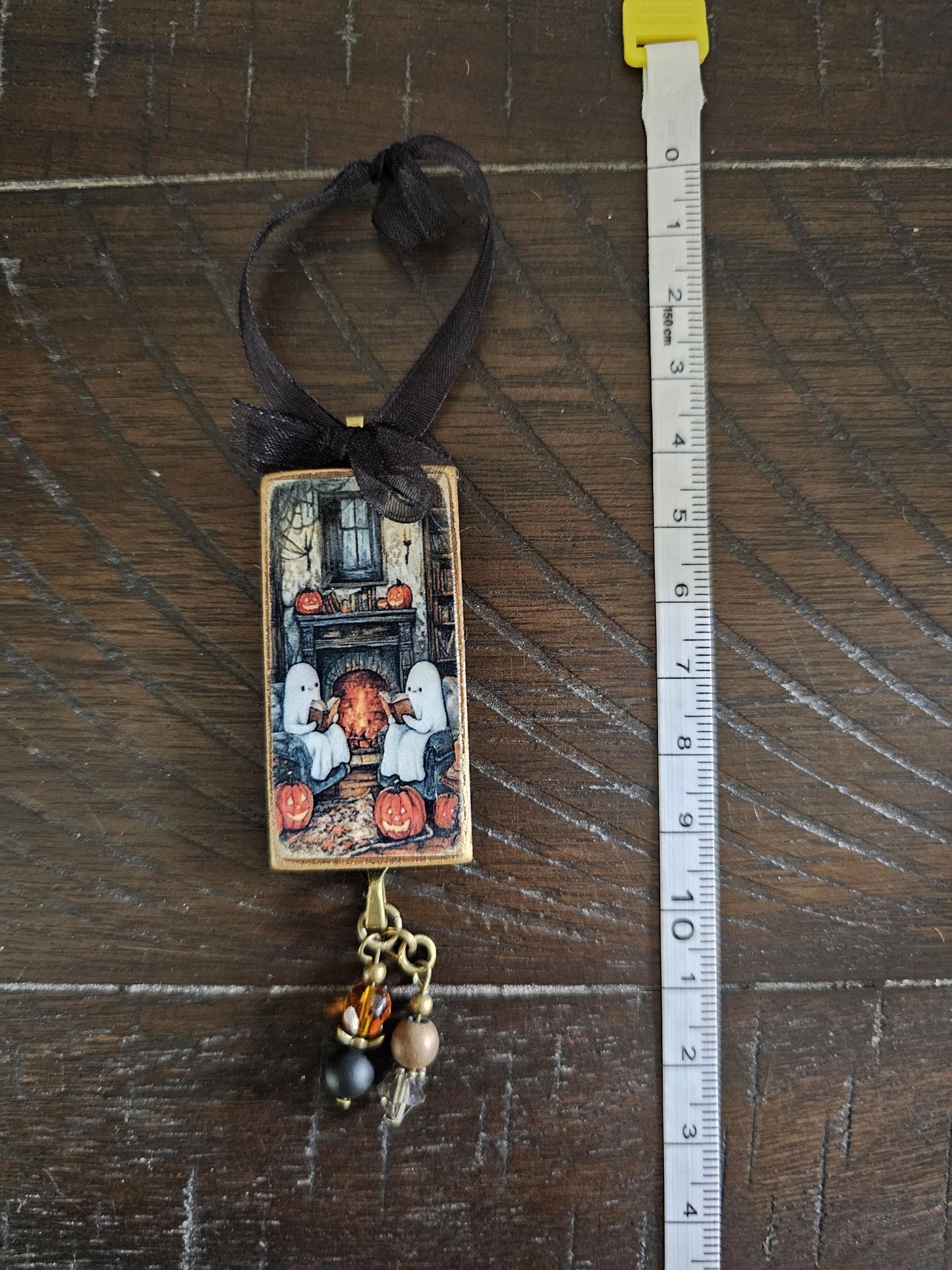 Whimsical Ghost Ornament, Halloween Fall Decor
