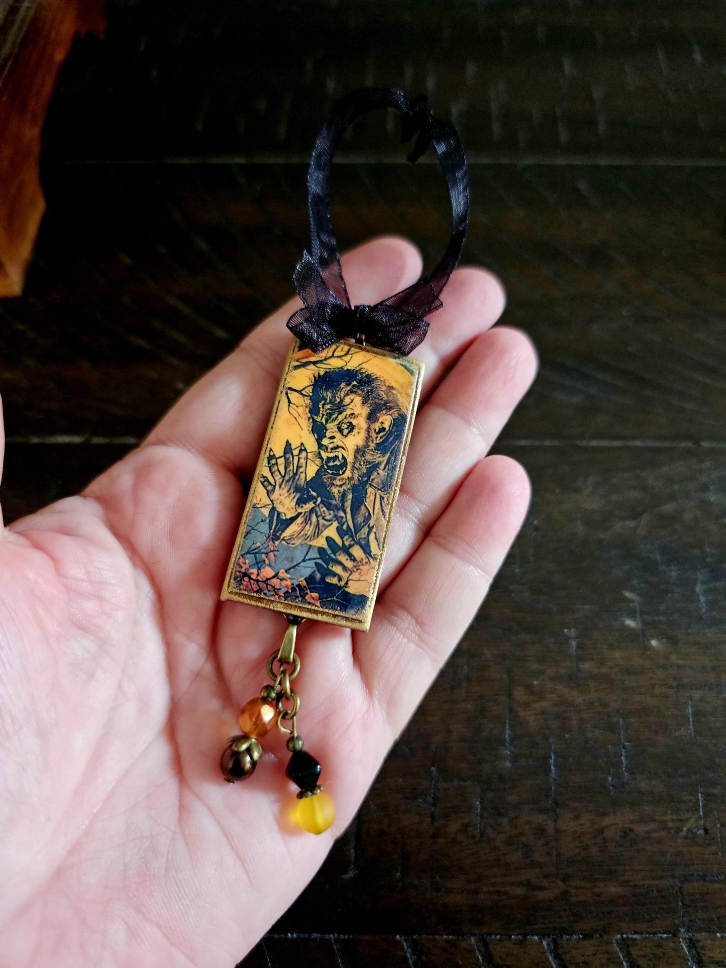 Werewolf Halloween Ornament, Horror Decor