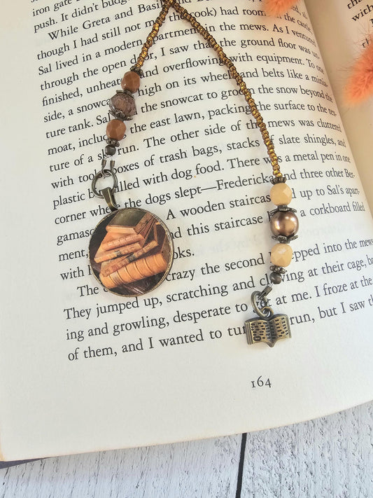 Book Themed Bookmark, Literary Book Mark, Reader Gift