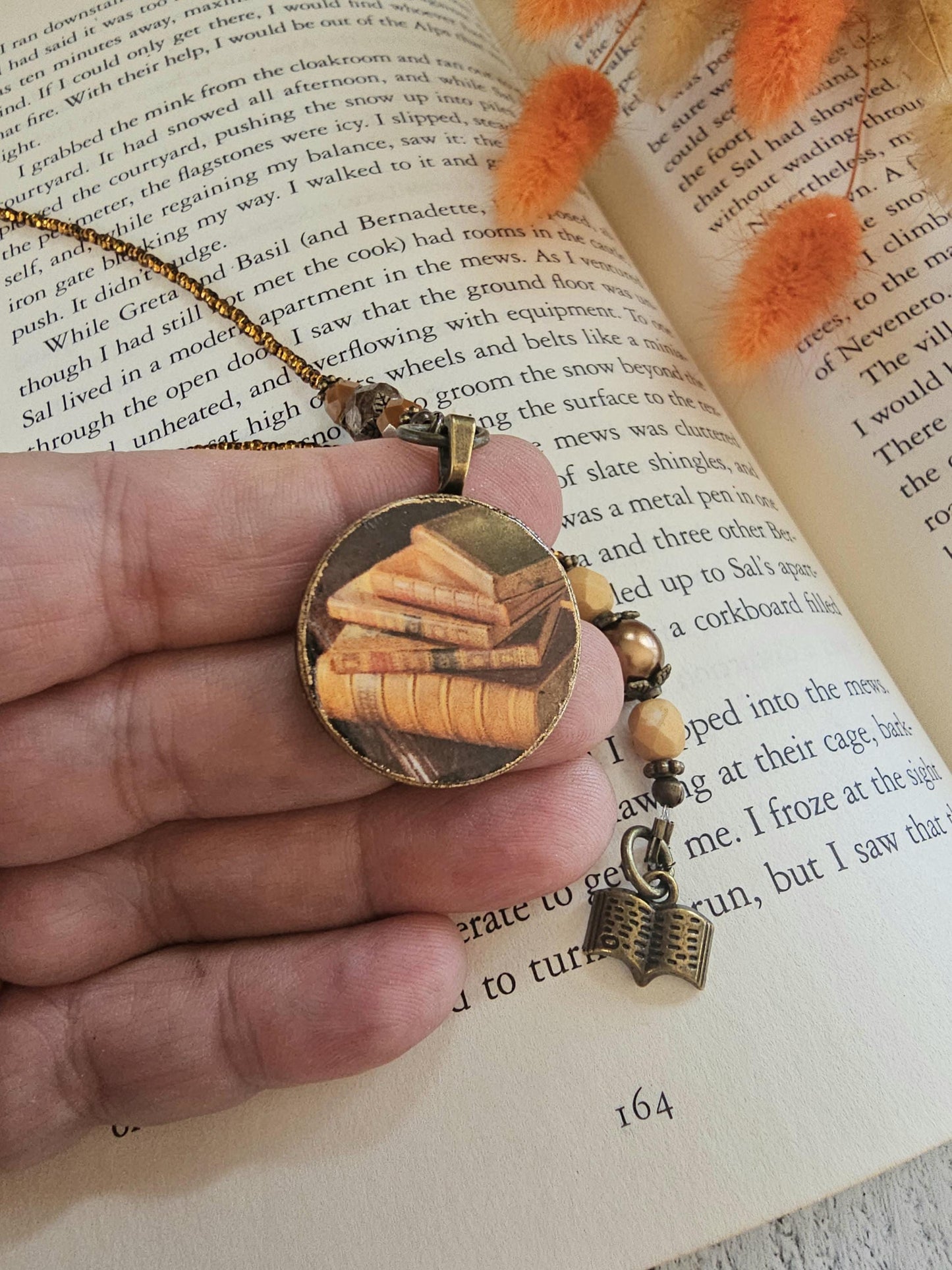 Book Themed Bookmark, Literary Book Mark, Reader Gift