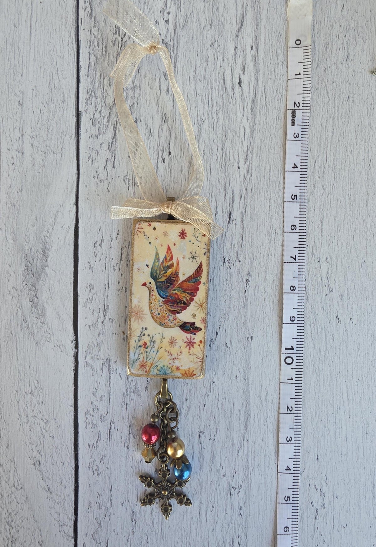 Handmade Peace Dove Christmas Ornaments