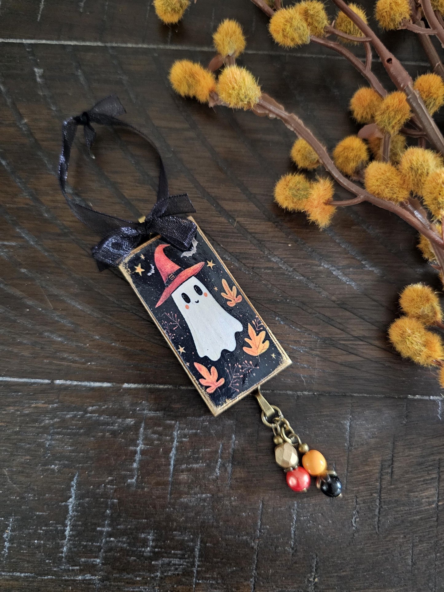 Cute Ghost Ornament, Whimsical Halloween Decor