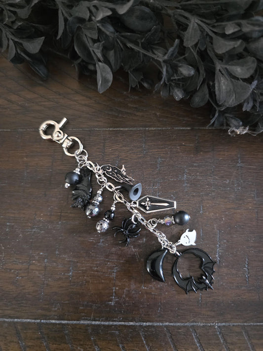 Halloween Horror Themed Bag Charm, Spooky Purse Clip 2