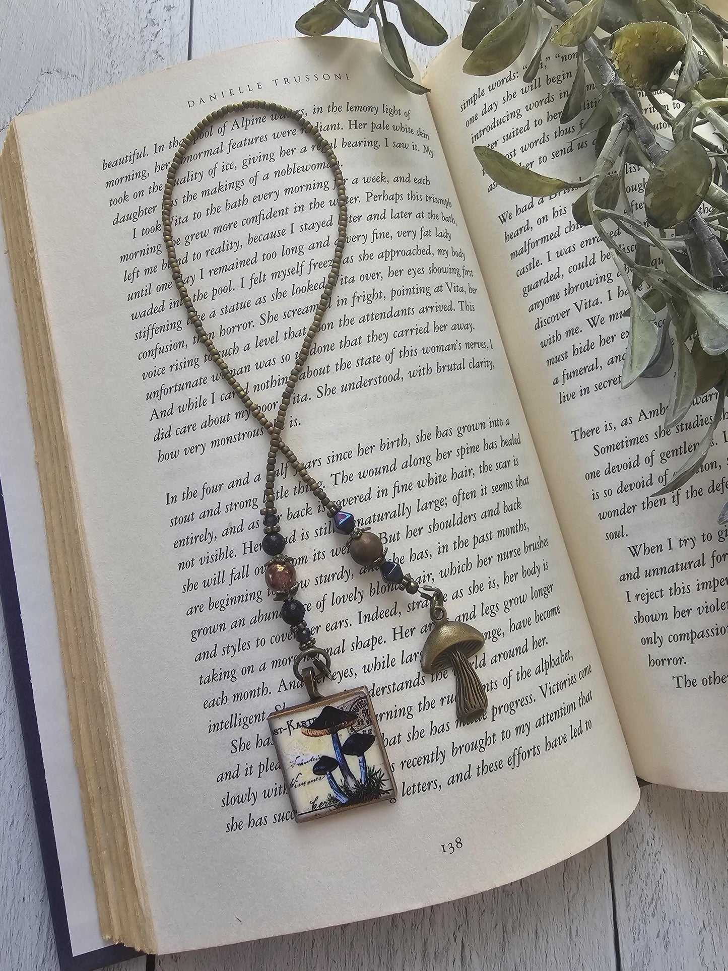 Mushroom Bookmark, Mycophile Gift, Reader Gift, Fungus Bookmark