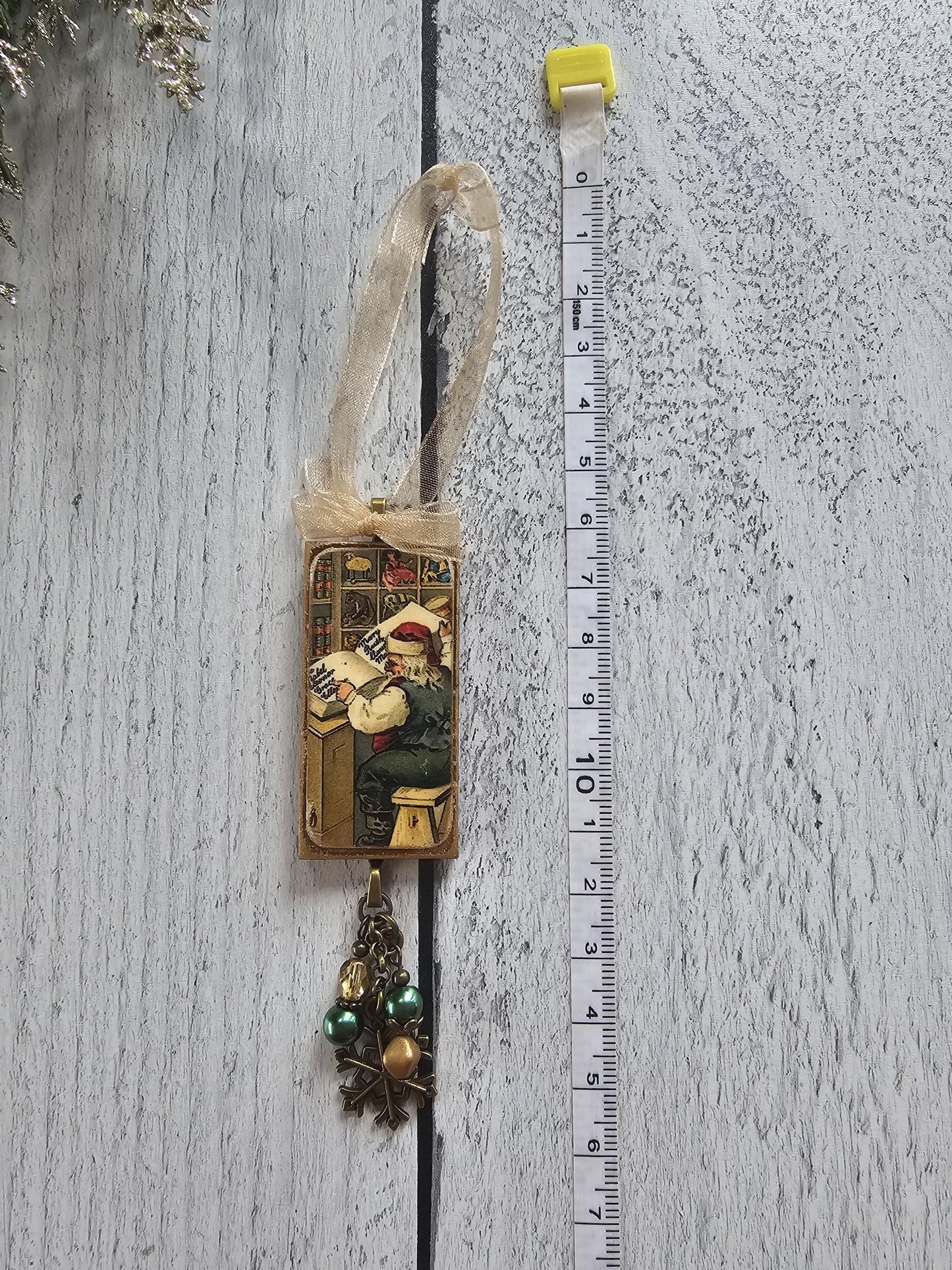 Victorian Santa Ornaments, Holiday Decor