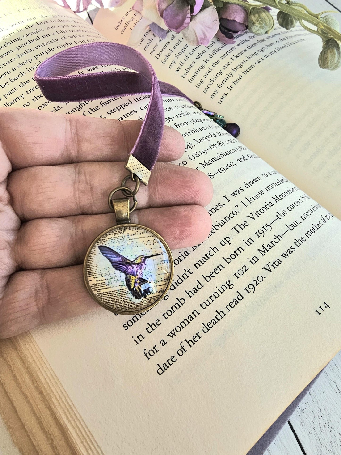 Hummingbird Reader Gift, a Unique Bookmark