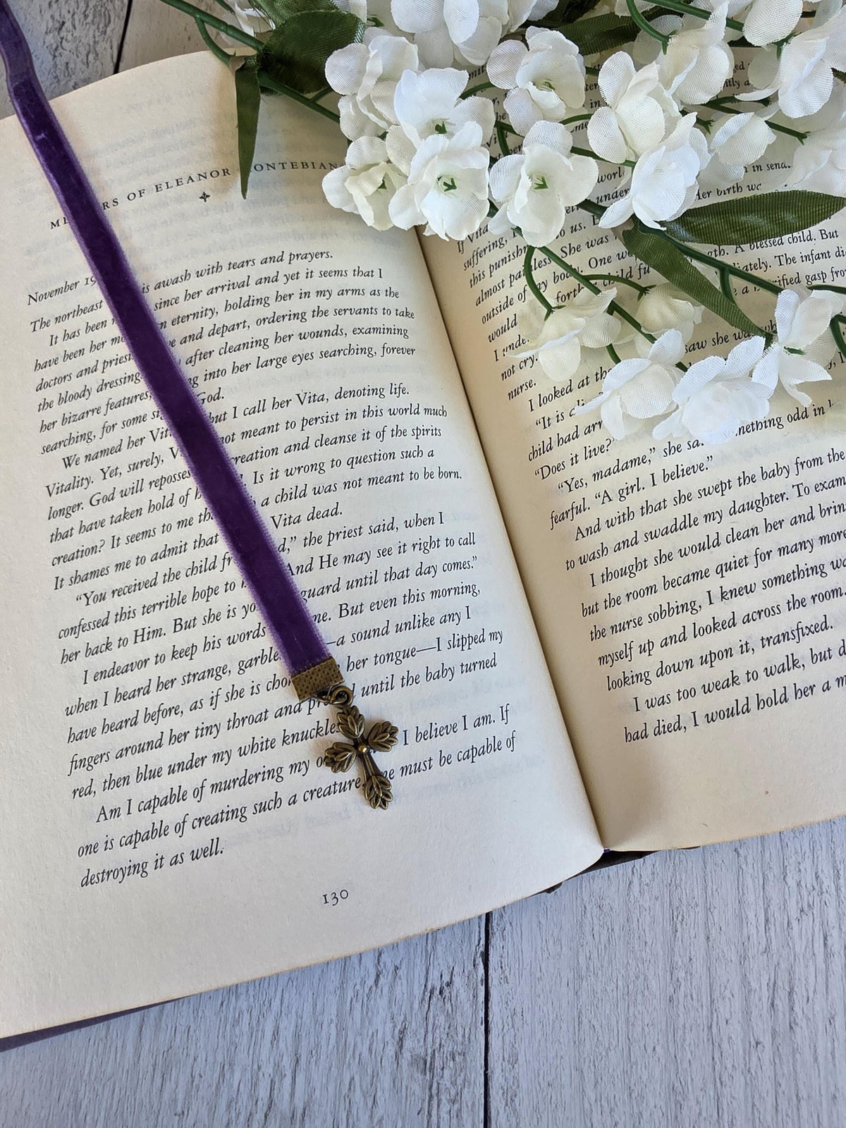 Multi-strand Bookmark for Bible, Customize Your Personal Study Aid With Cross Charms, Color, Number and Length of Ribbons