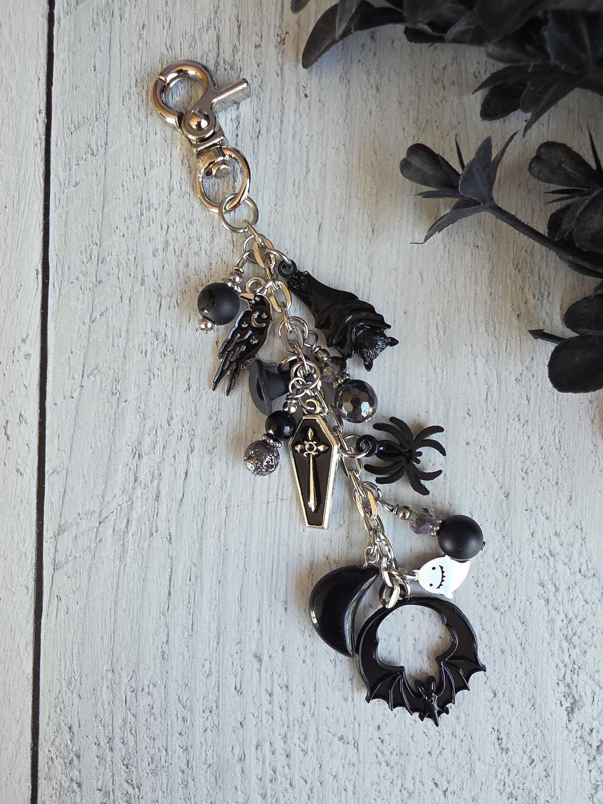 Halloween Horror Themed Bag Charm, Spooky Purse Clip 2