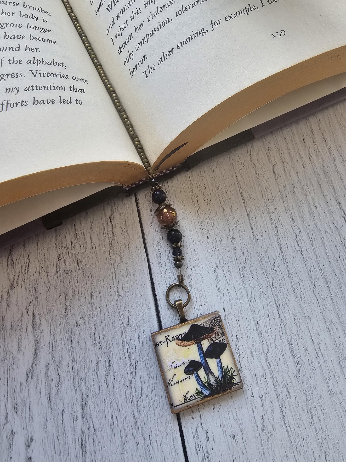 Mushroom Bookmark, Mycophile Gift, Reader Gift, Fungus Bookmark
