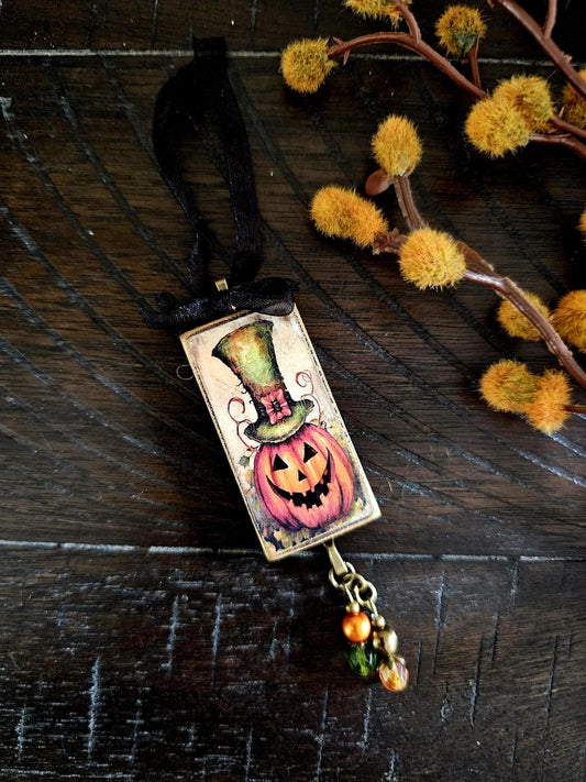 Jack-o-lantern Ornament, Halloween Themed Decor