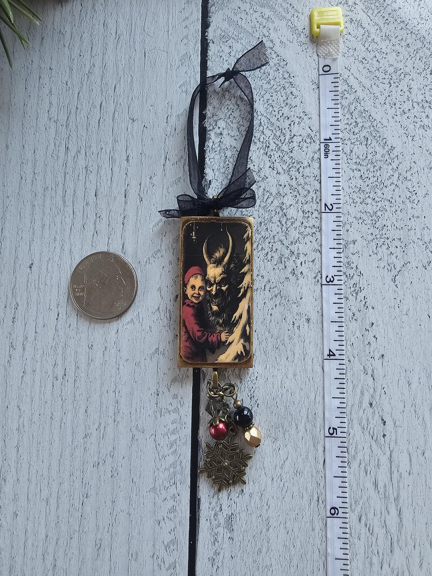 Handmade Creepy Krampus Christmas Horror Ornaments