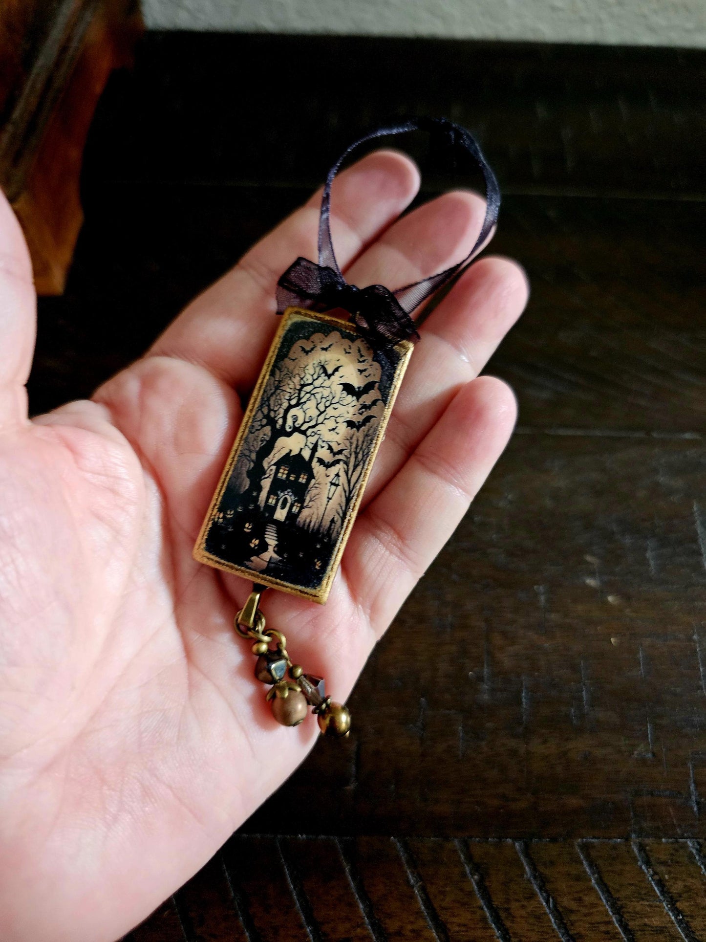Haunted House Ornament, Halloween Themed Decor