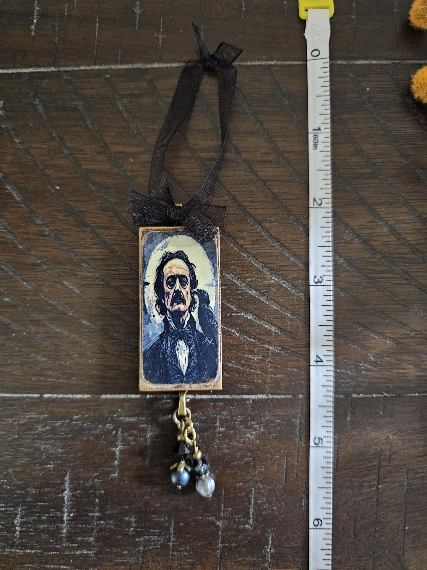 Poe Raven Theme Ornament, Halloween Horror Decor