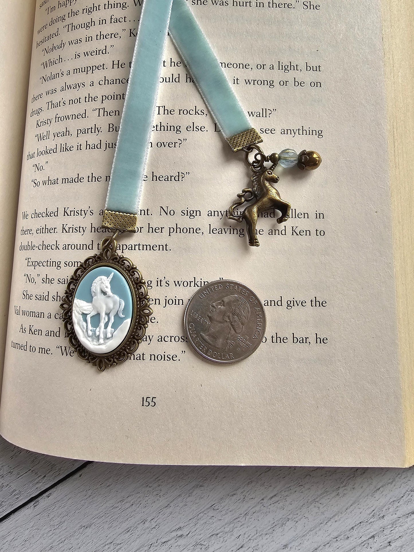 Whimsical Unicorn Bookmark, Reader Gift