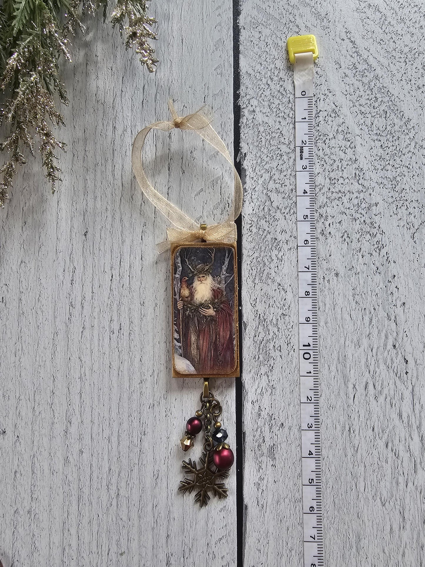 Handmade Yule Ornaments, Yule Lord, Winter Stag