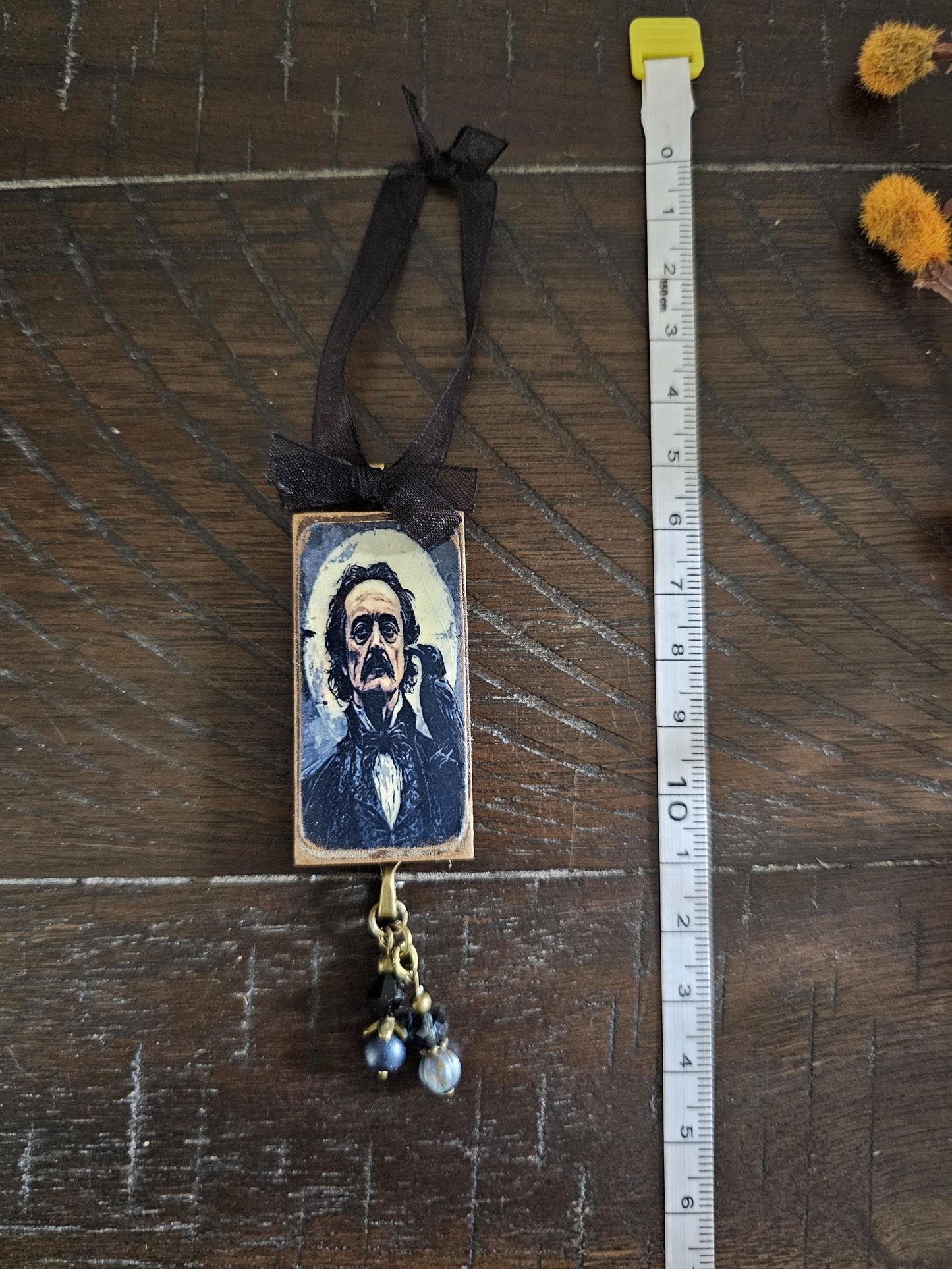 Poe Raven Theme Ornament, Halloween Horror Decor