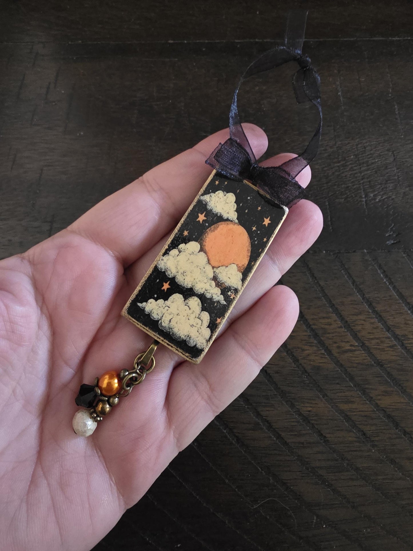 Spooky Night Sky Halloween Ornament