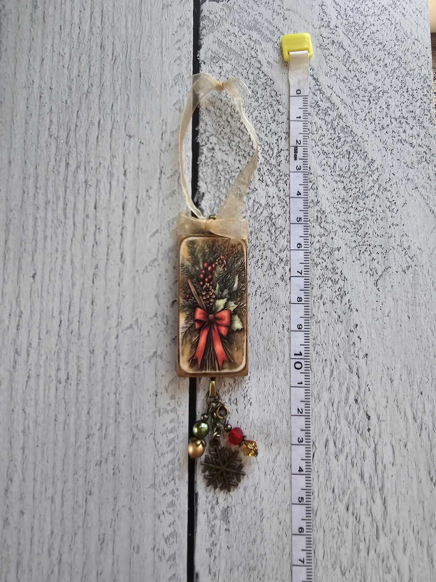 Handmade Yule Ornaments, Winter Scenery for Holiday Decor, Winter Hearth