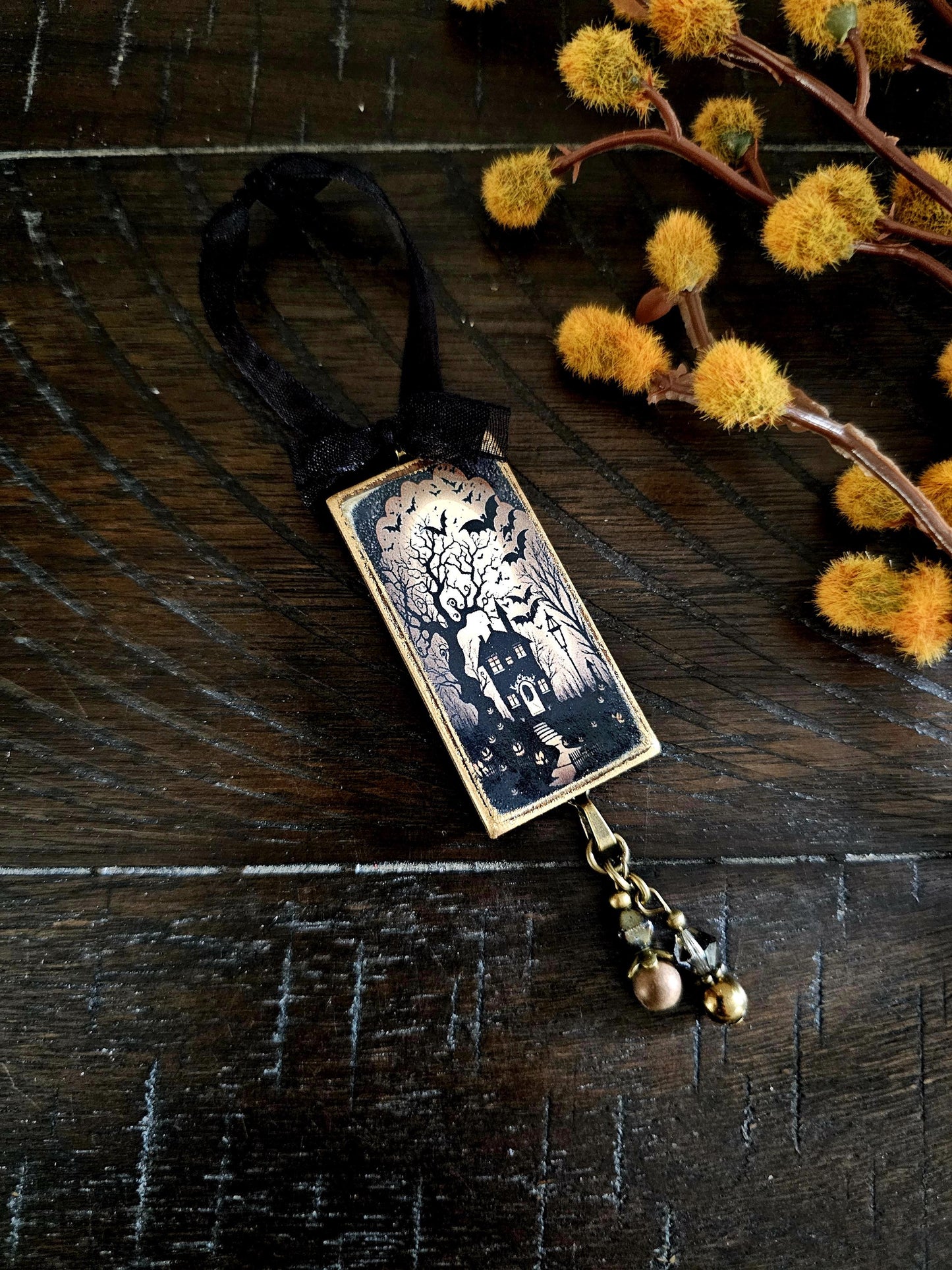 Haunted House Ornament, Halloween Themed Decor