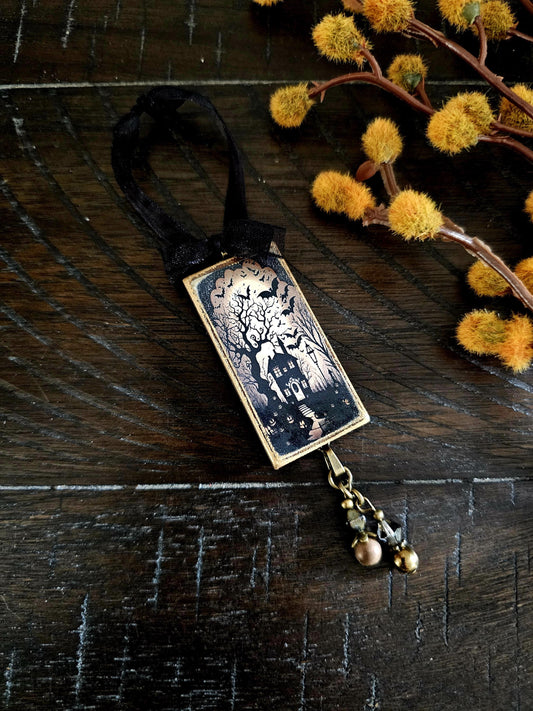 Haunted House Ornament, Halloween Themed Decor