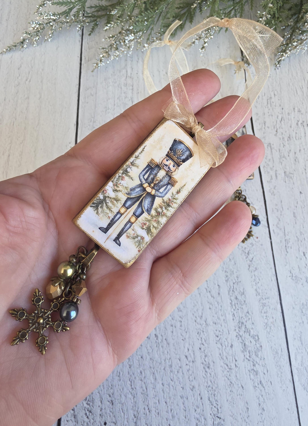 Handmade Christmas Ornaments With Nutcracker Theme, Ballerina