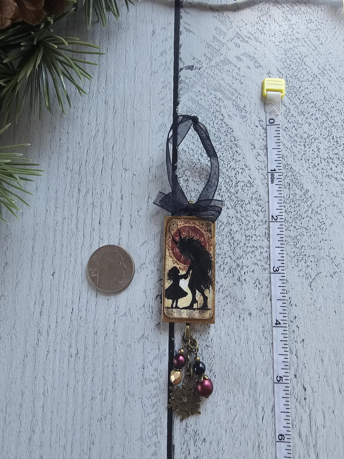 Handmade Scary Creepy Krampus Christmas Horror Ornaments