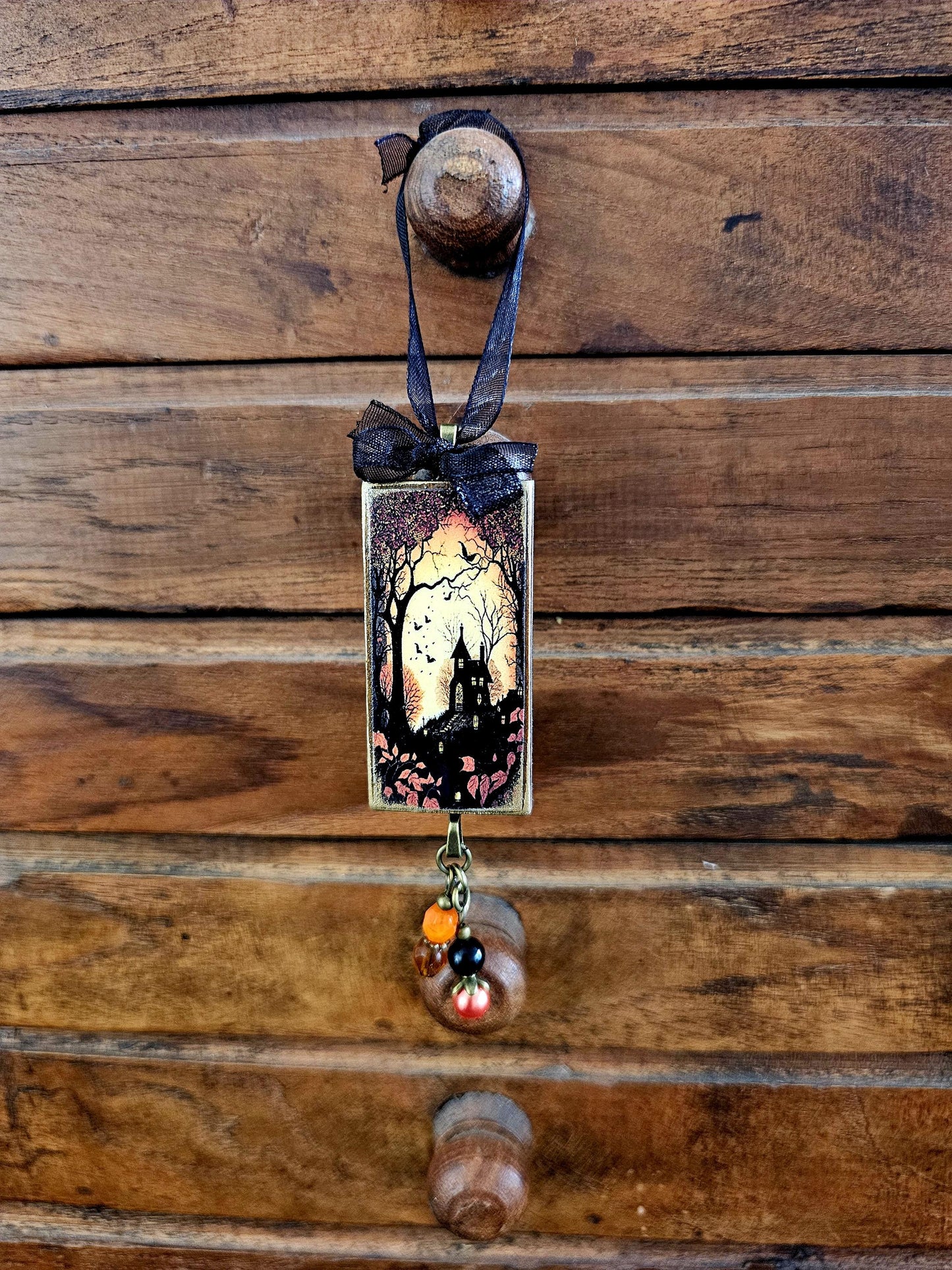 Haunted House Ornament, Halloween Themed Decor