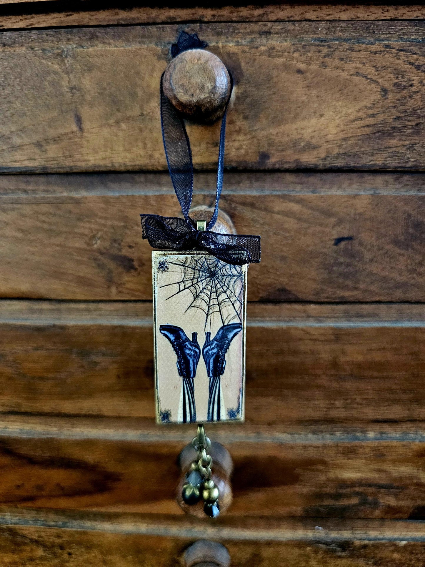 Whimsical Witch Legs Ornament, Halloween Fall Decor
