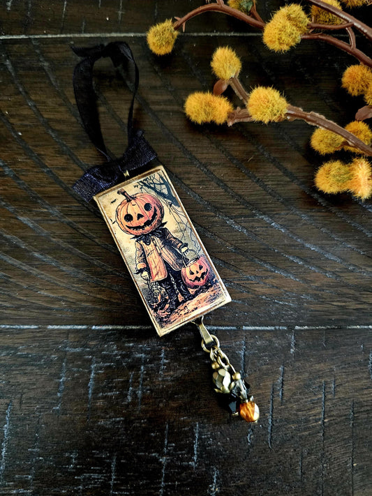 Vintage Style Halloween Ornament, Spooky Decor