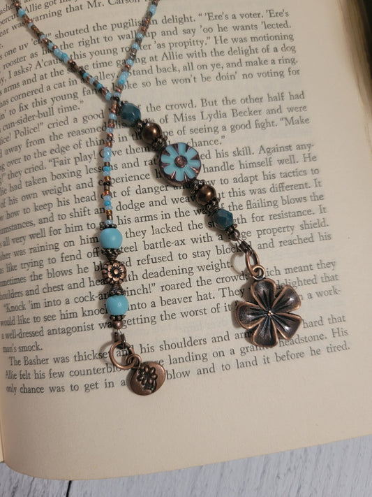 Boho Daisy Bookmark, Flower Bookmarker, Nature Theme, Bookmark