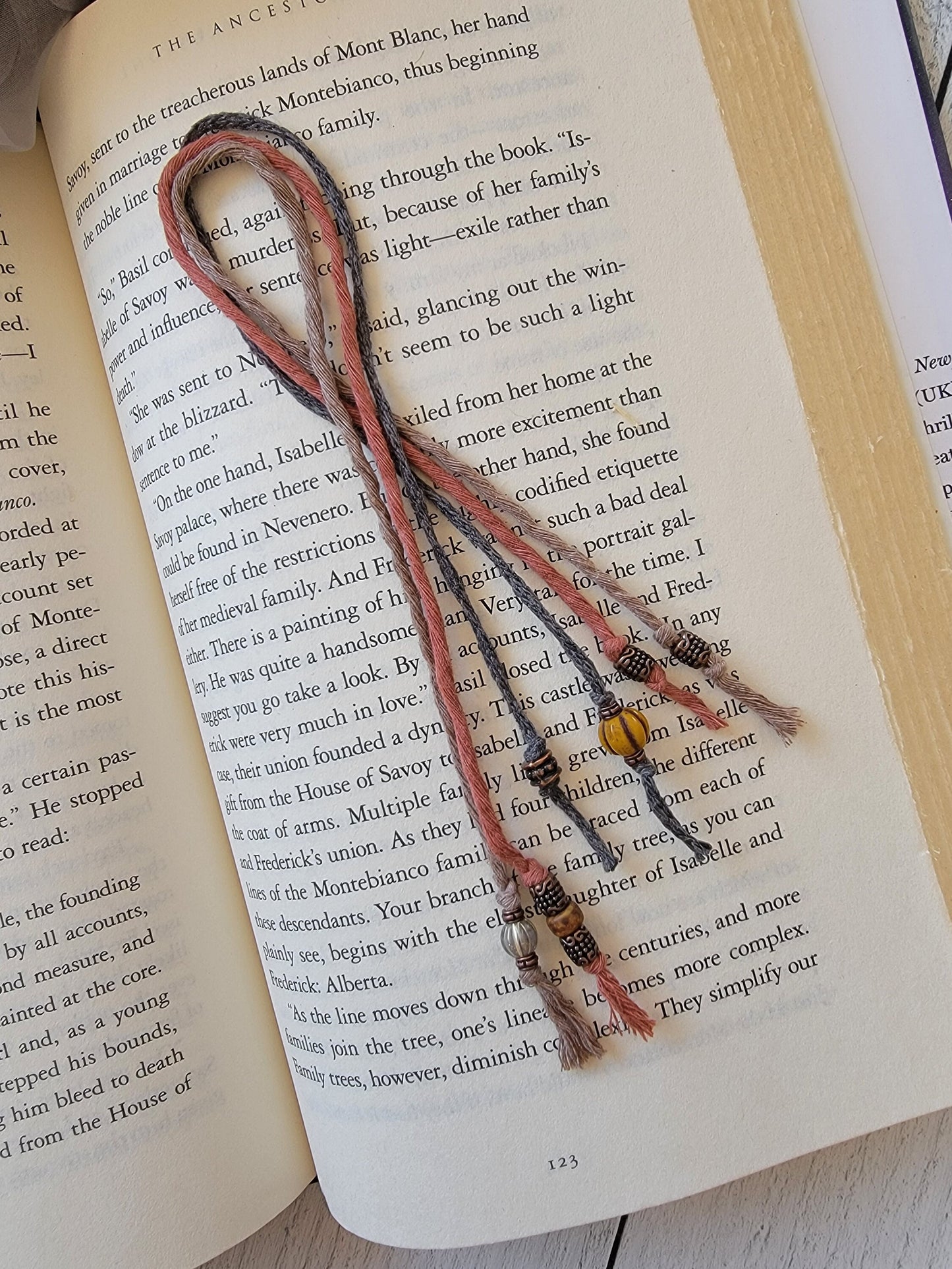 Minimalist Bookmark Set of 3, Simple Reader Gift, Minimal Life, Cotton Cord Bookmarker, Book Lover Gift, Teacher Gift,