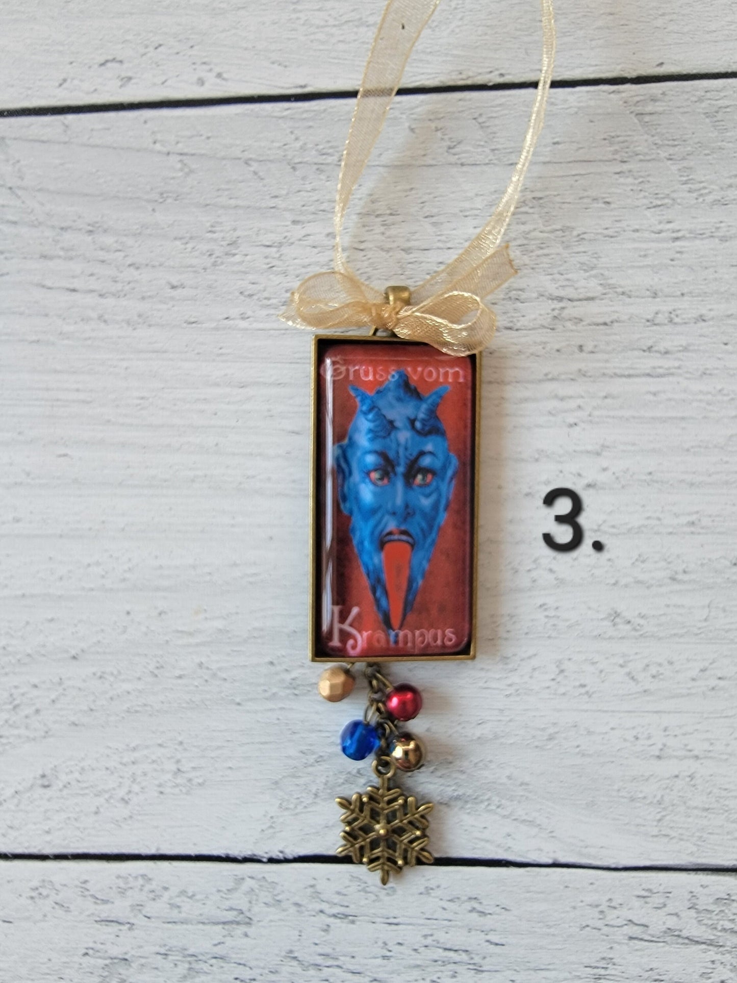 Krampus Christmas Ornaments, Horror Fan Gift, Horror Christmas Decor