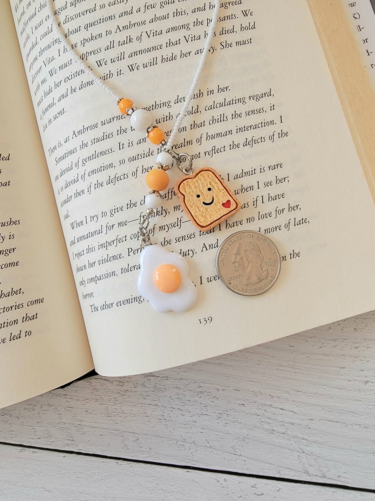 Breakfast Themed Bookmark Adds a Touch of Whimsy to Your Reading