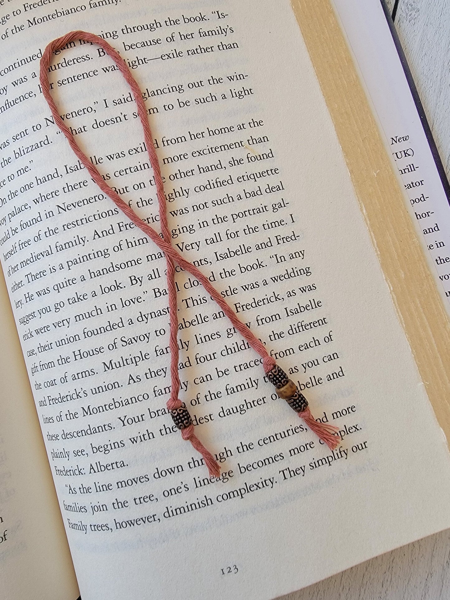 Minimalist Bookmark Set of 3, Simple Reader Gift, Minimal Life, Cotton Cord Bookmarker, Book Lover Gift, Teacher Gift,