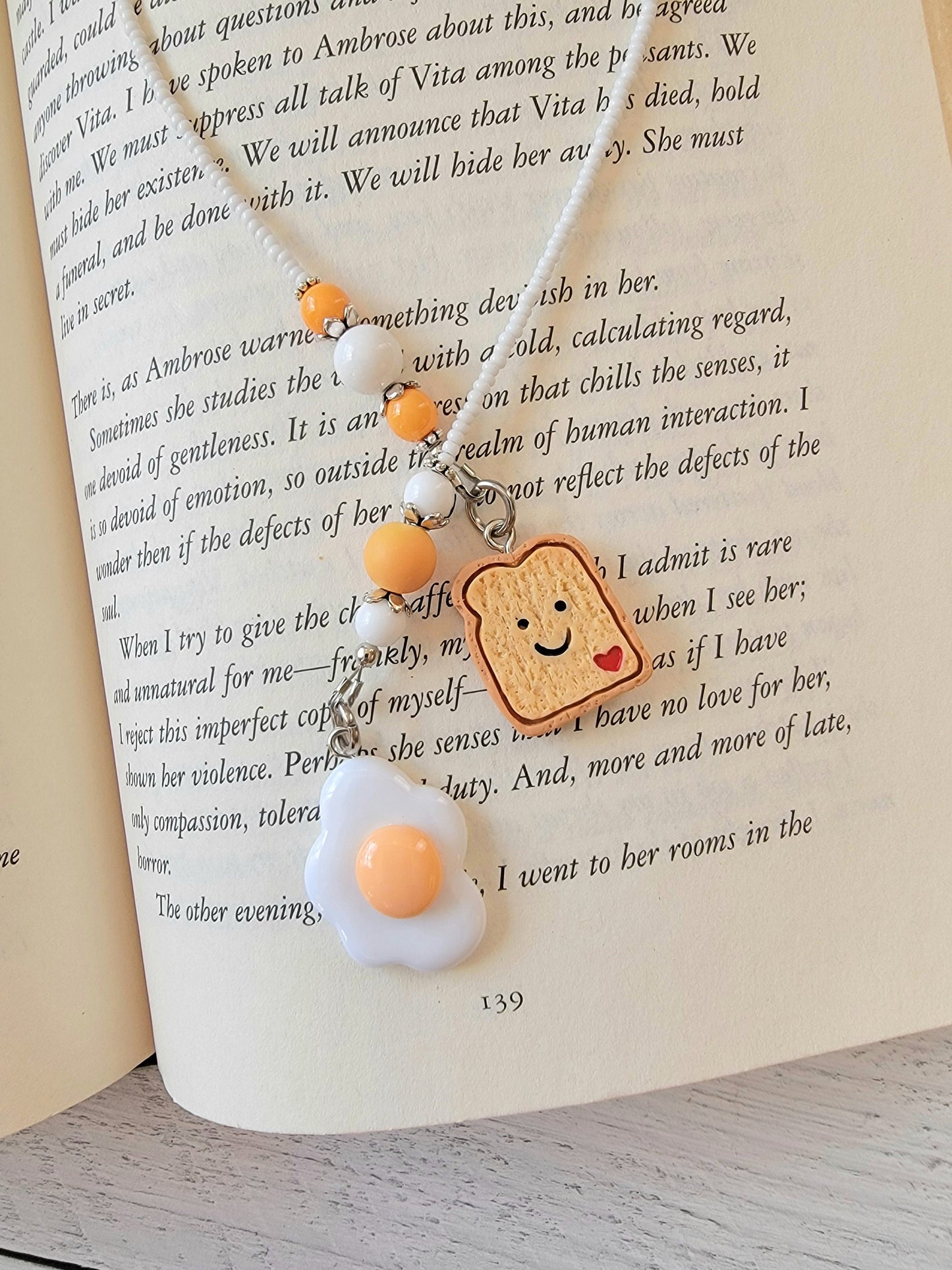 Breakfast Themed Bookmark Adds a Touch of Whimsy to Your Reading