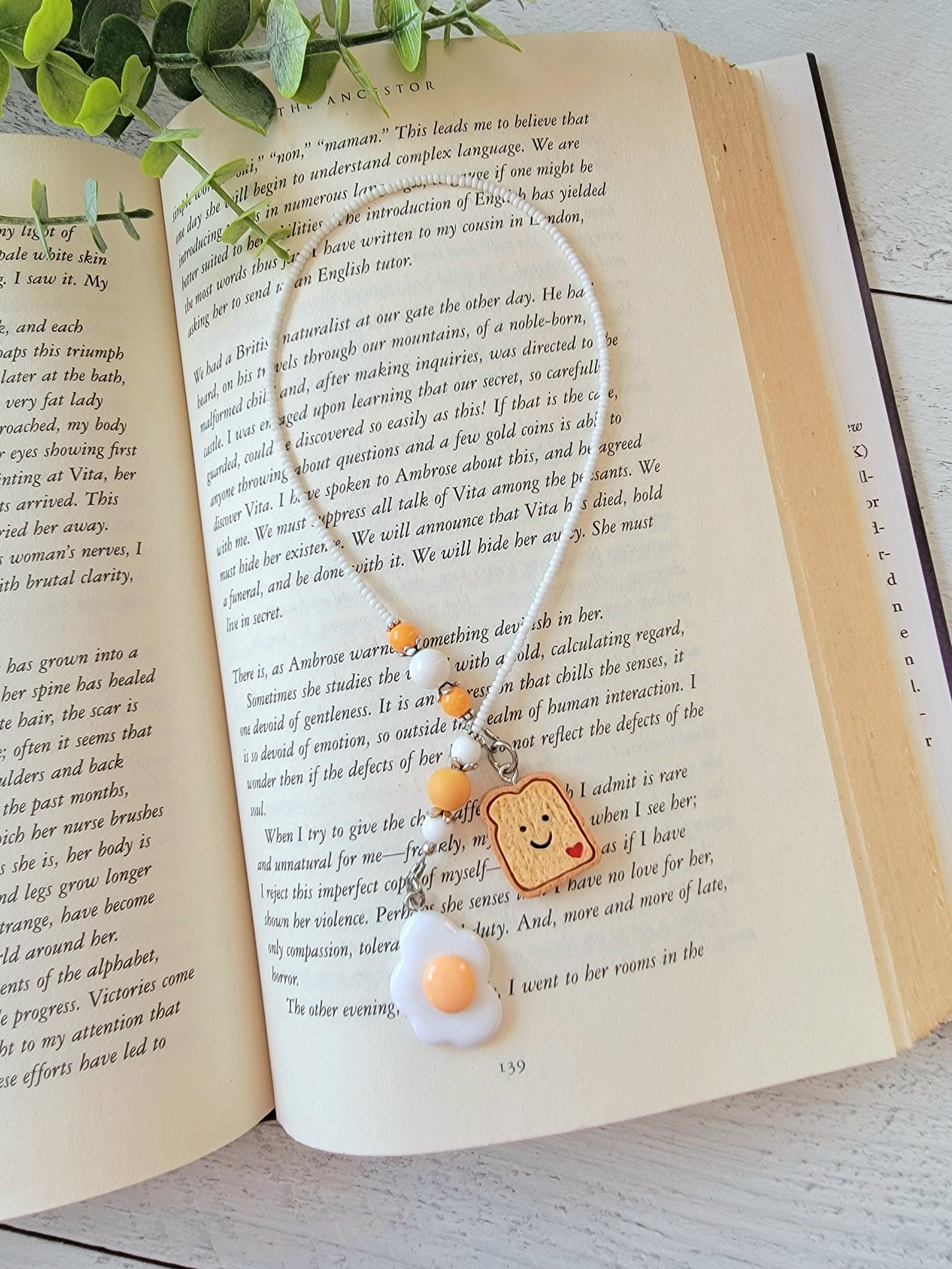 Breakfast Themed Bookmark Adds a Touch of Whimsy to Your Reading