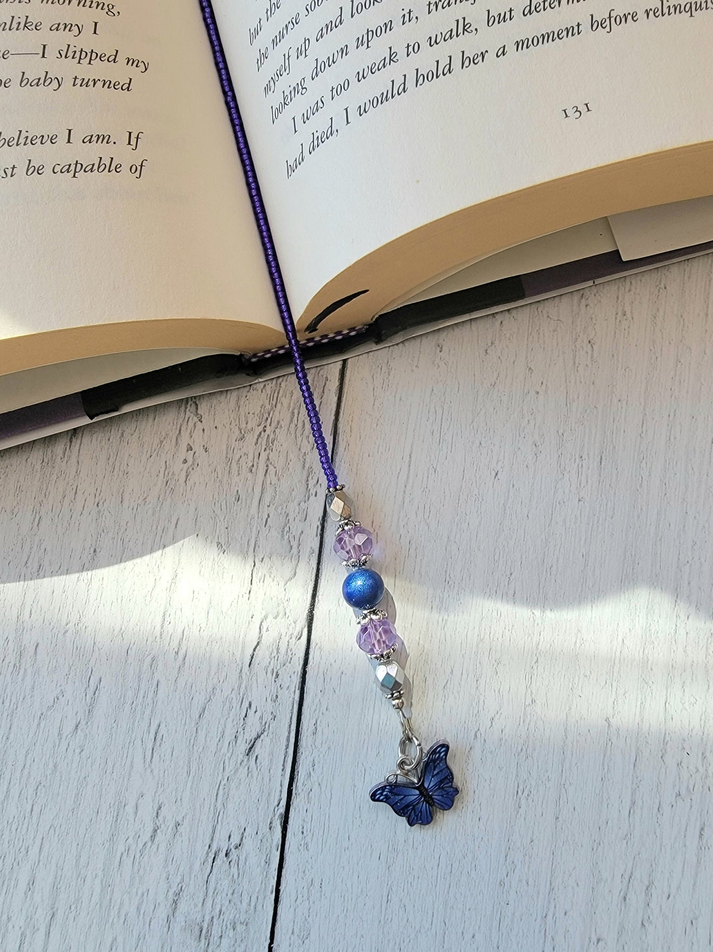 Whimsical Butterfly Beaded Bookmark: Perfect for Bookworms