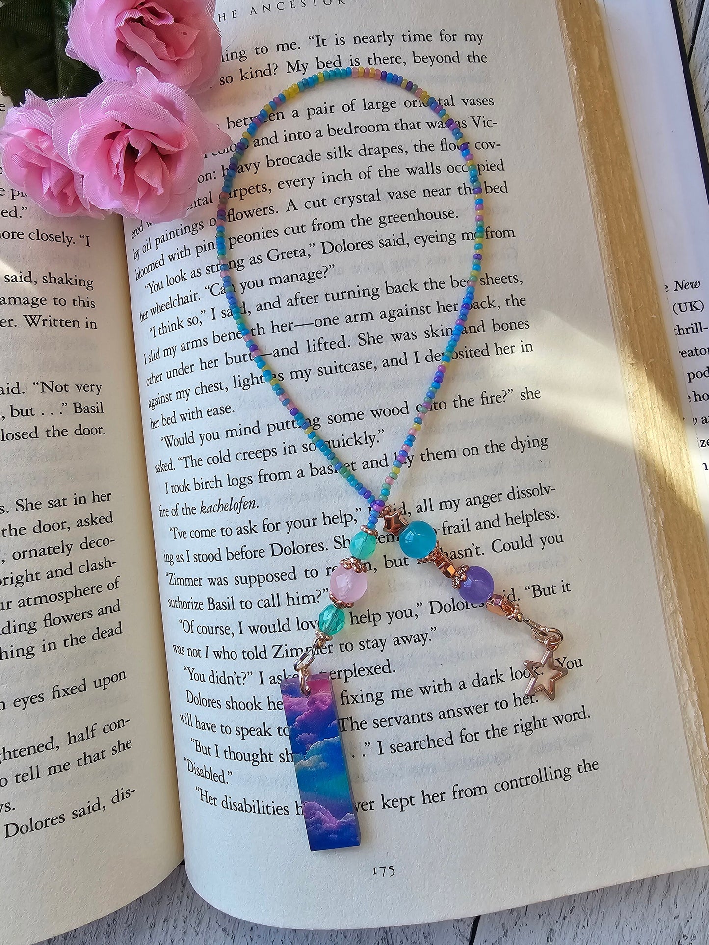 Pastel Skies Celestial Bookmark, Gift Idea For Readers