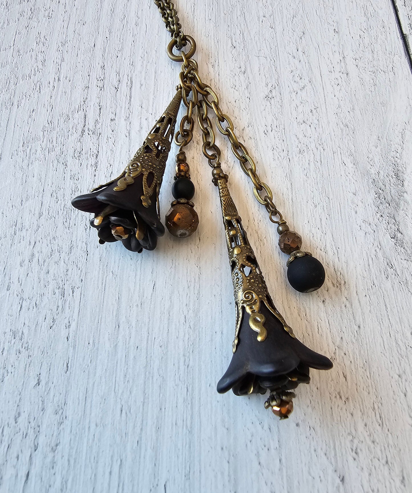 Gothic Style Car Charm, Black Vintage Style Mirror Charm, First Car Gift, Treat Yourself