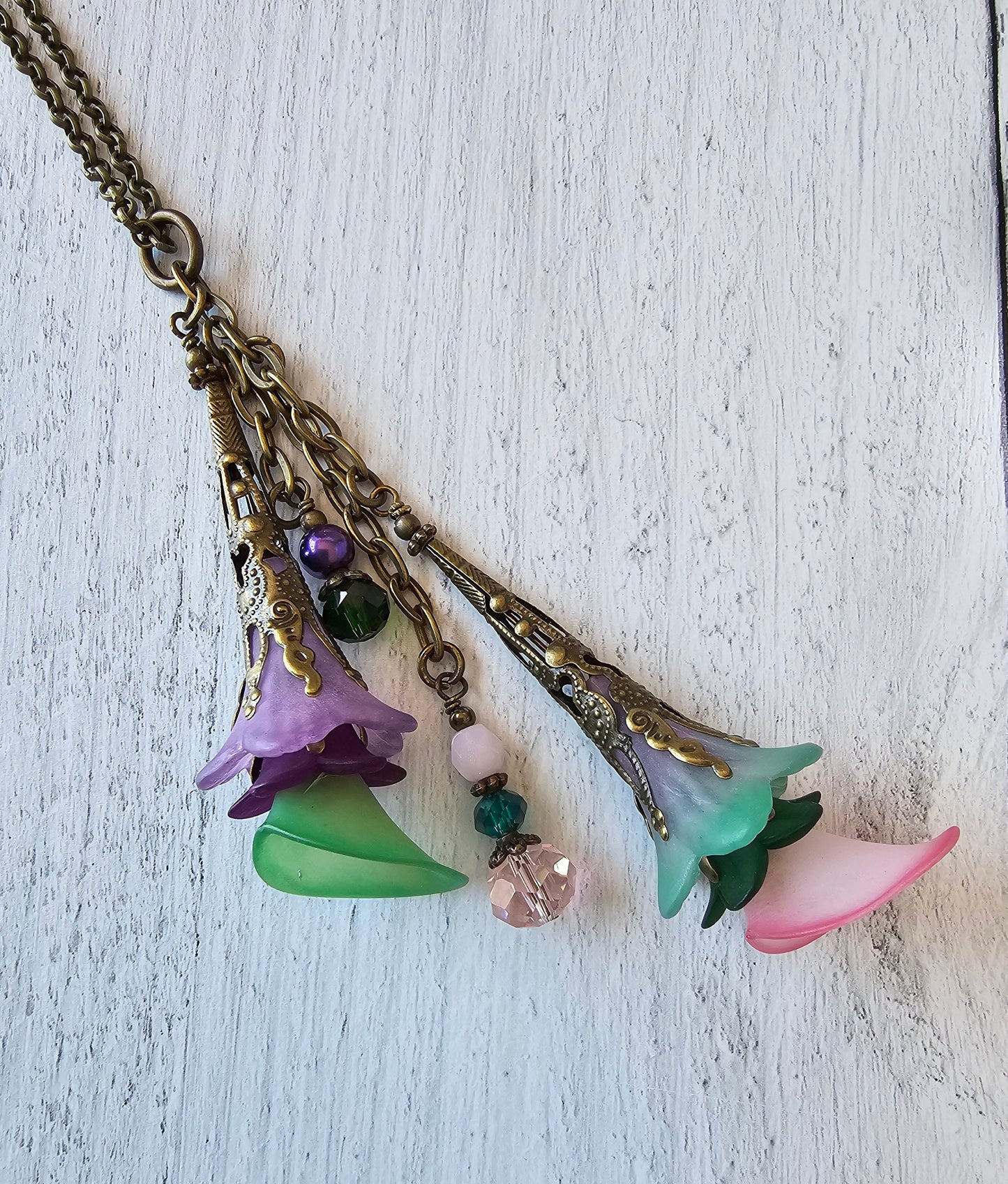 Boho Flower Car Charm, Hang on Read View Mirror, Gift for Her